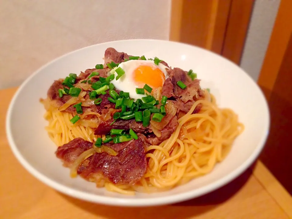 すき焼きパスタ|がっちゃんさん