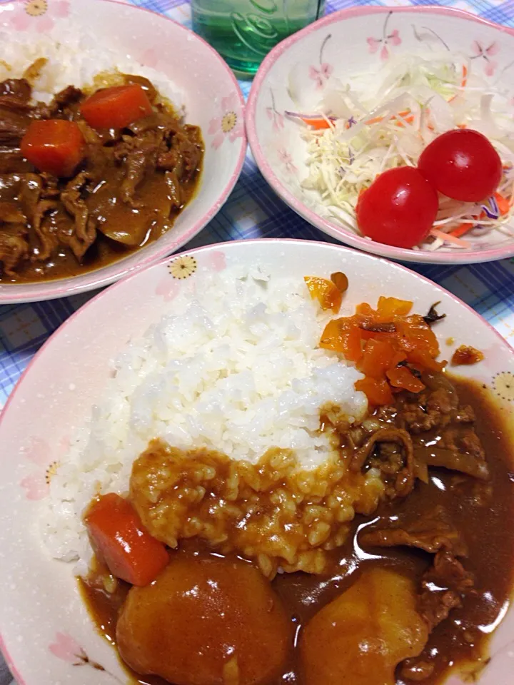 Snapdishの料理写真:横須賀海軍カレーと護衛艦しまかぜカレー|ぷりこさん