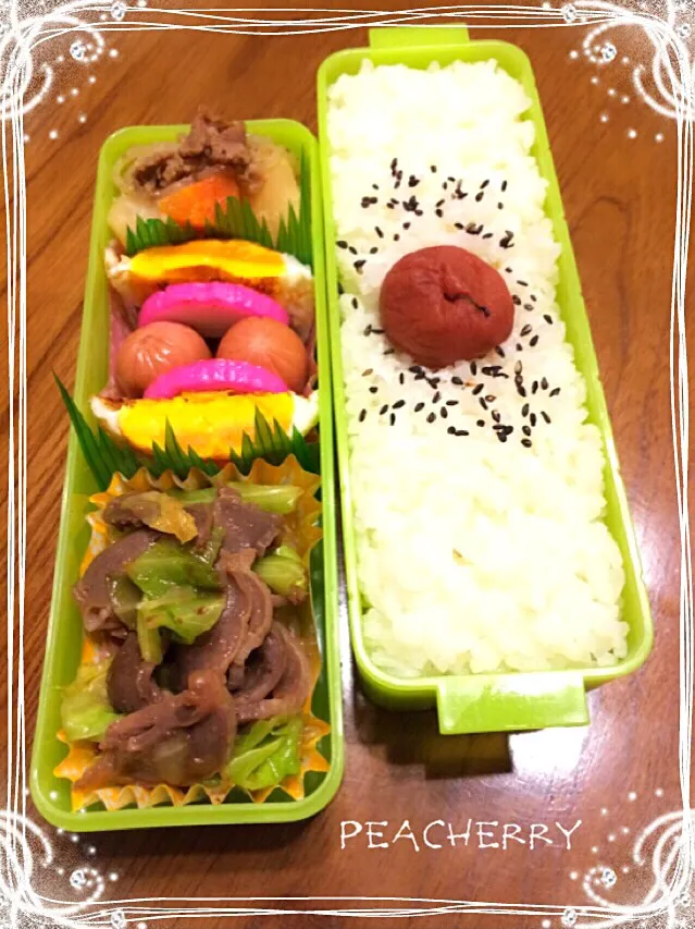 Snapdishの料理写真:旦那様用☆お弁当^_^夜勤2日目|☆ぴ〜ちゃん☆さん