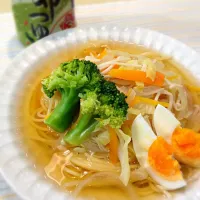 Snapdishの料理写真:野菜たっぷり大盛りスープパスタ