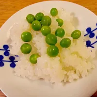 Snapdishの料理写真:グリーンピースご飯|津田美佐さん