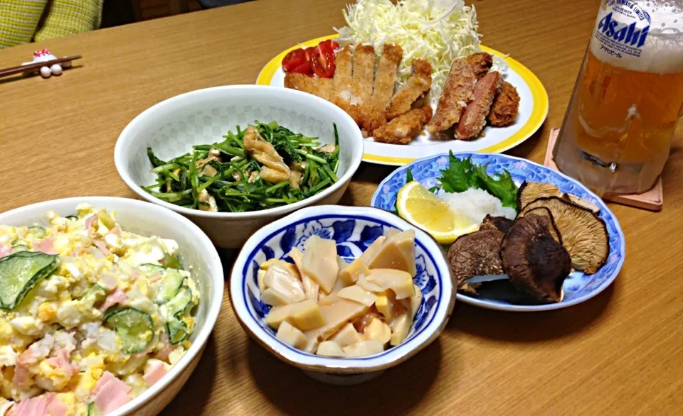 今夜もアテご飯🍺🍺|川上千尋さん