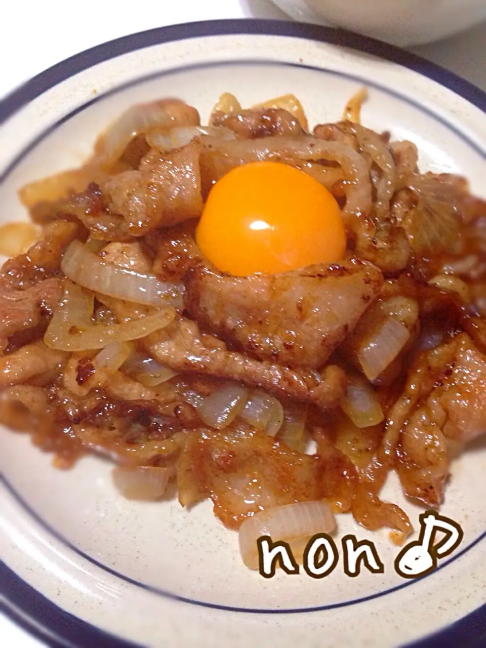 Snapdishの料理写真:豚コマで焼きすき焼き風？|nonさん