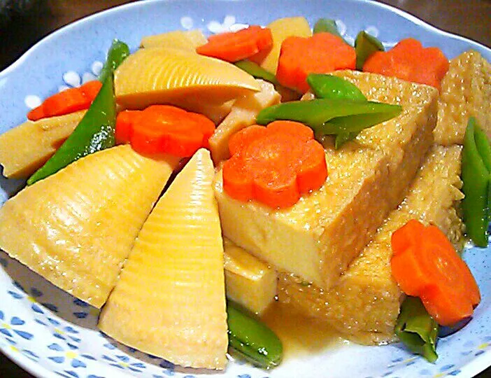 タケノコと絹揚げ(厚揚げ)の煮物|maichyoさん