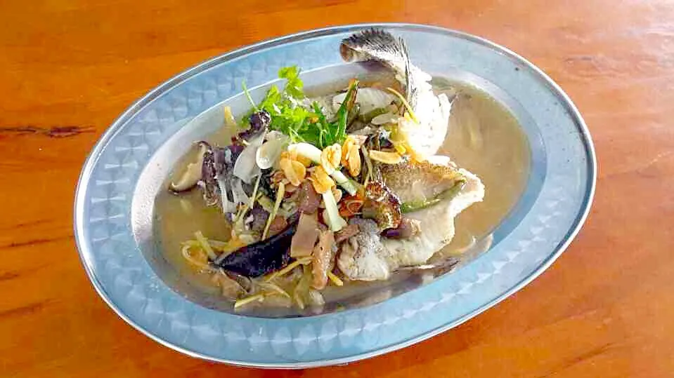 Steamed Grouper Teochew Style|sondorofmrさん