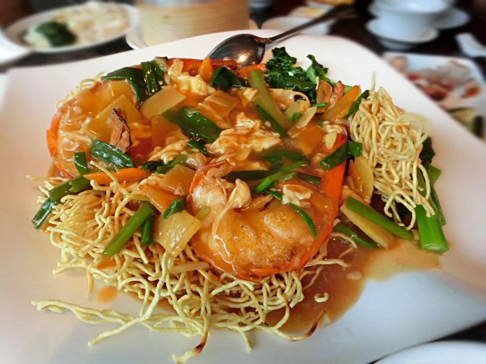 fresh water prawn noodle|Yvonne C.さん