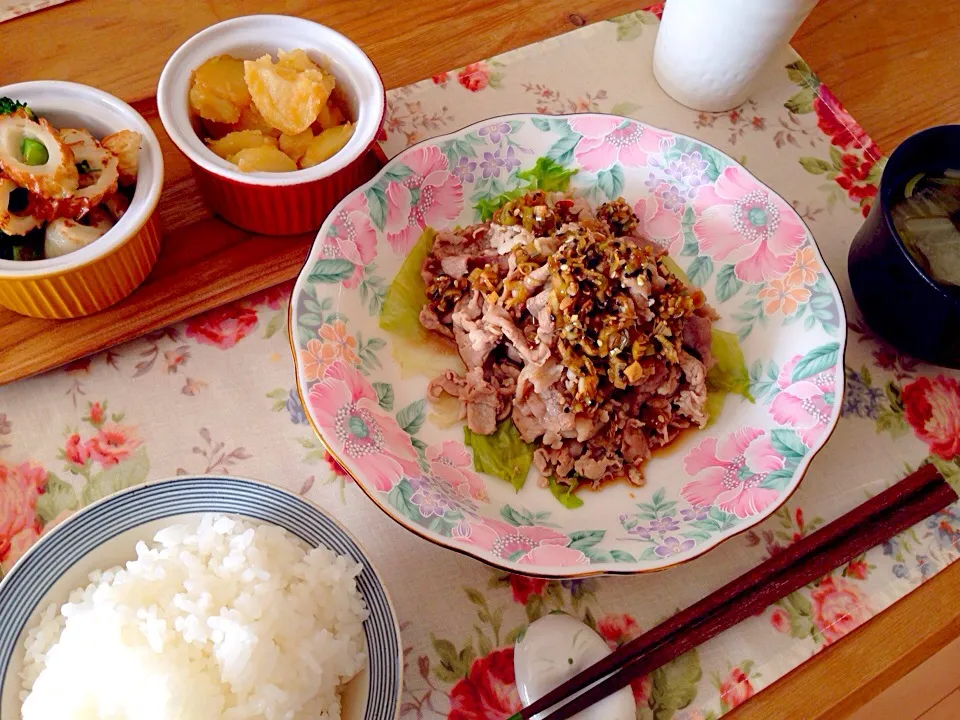 豚肉の香味だれかけ♪|sho...✡*゜さん