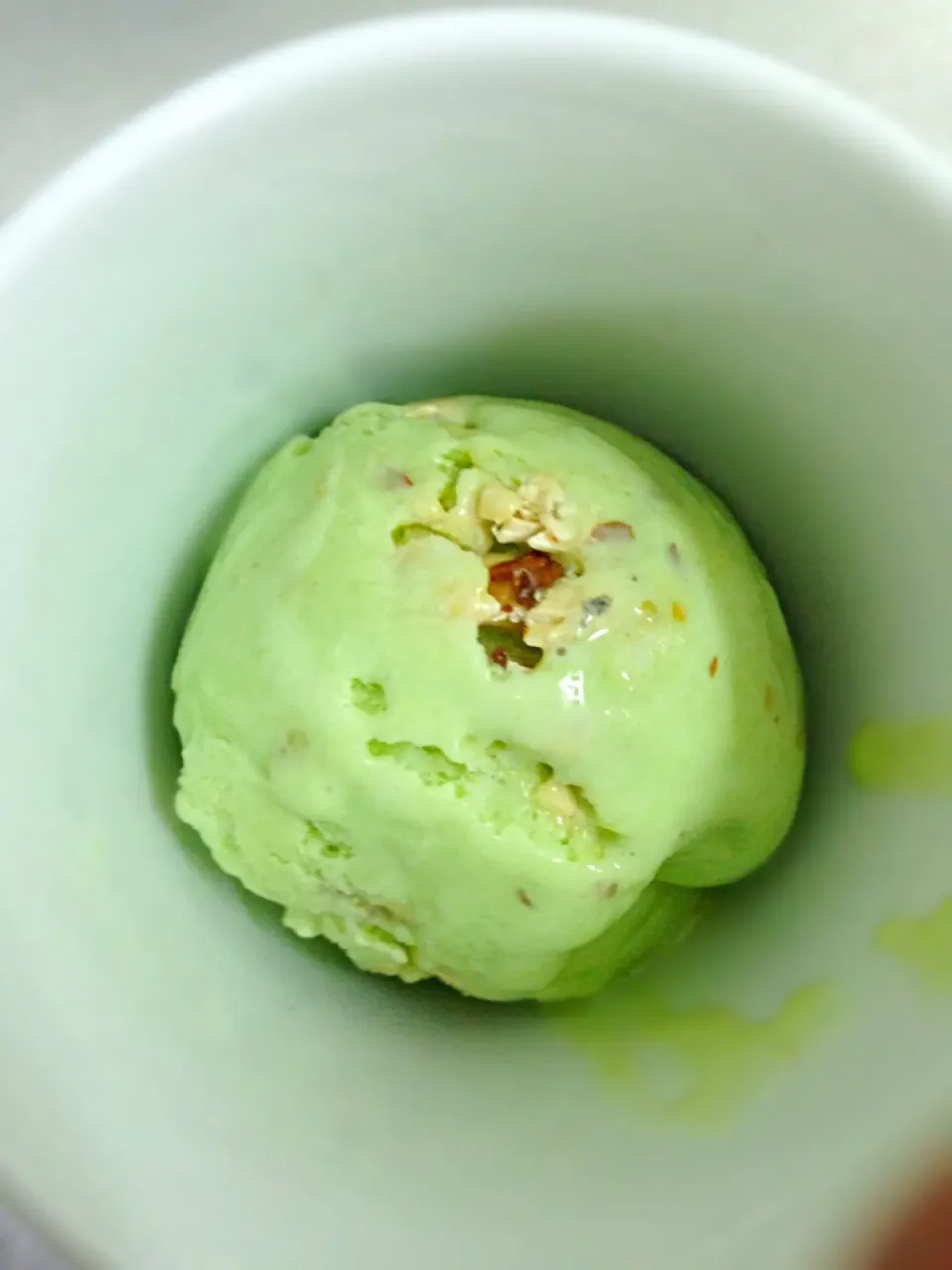 Pandan butter milk nougat ice cream|willzさん