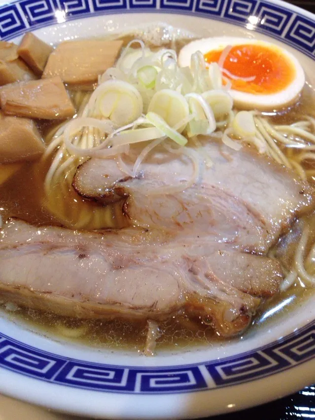 Snapdishの料理写真:夜は醤油煮干🍜😅|KAZUTOさん