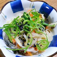 もやし・人参・春雨・ワカメのごま酢和え|松本　江梨圭さん