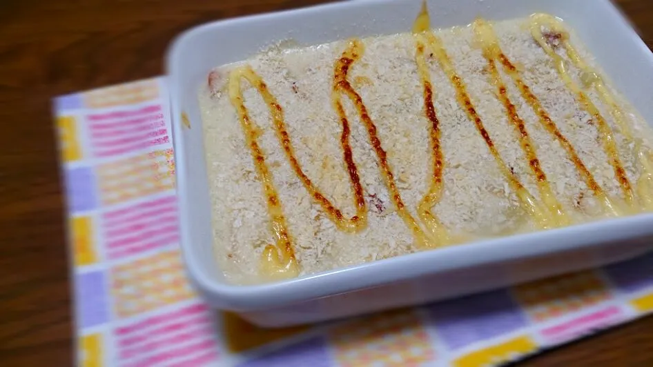 お餅ポテトグラタン|きゃわたんさん