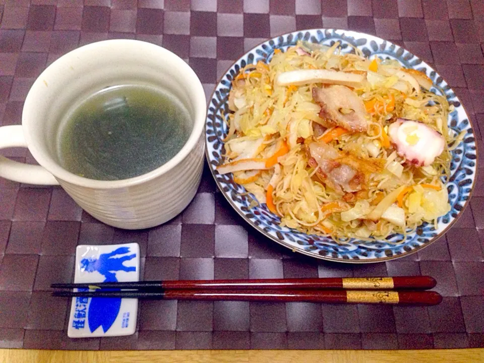 はじめて作った蛸も入った焼きビーフン|Tarou  Masayukiさん