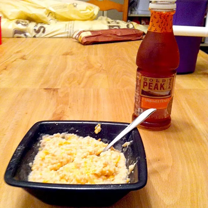 Oatmeal with veggie cheese and salt|Sydneyさん