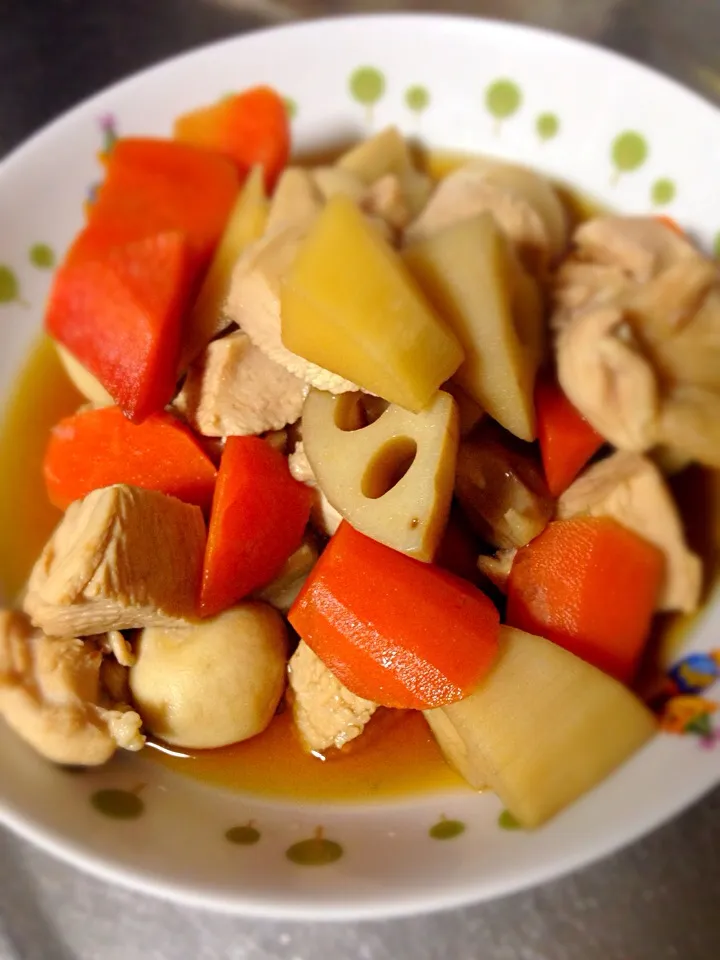 Snapdishの料理写真:昆布麺つゆで煮物|まいこさん