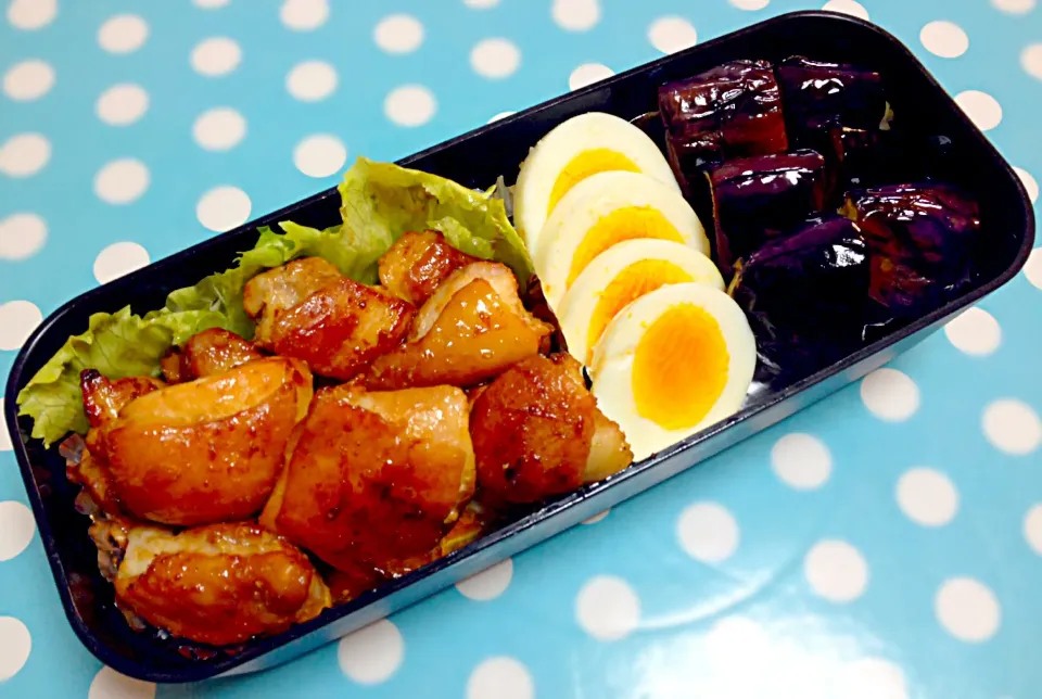 Chicken Adobo, Egg & Eggplant O Bento|Liezlさん