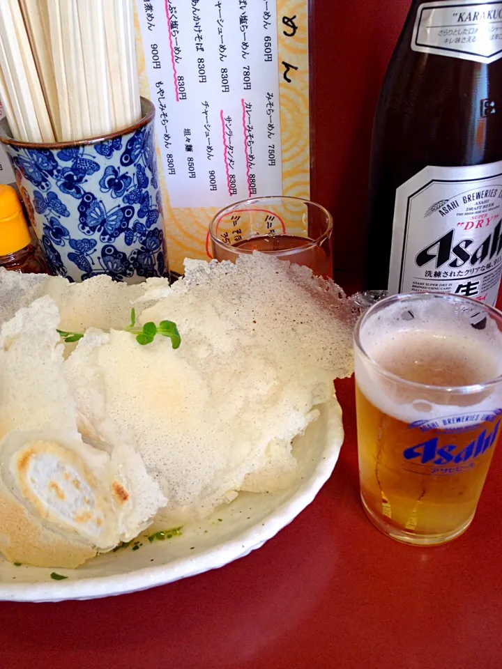 パリパリ餃子とビール|けんじさん