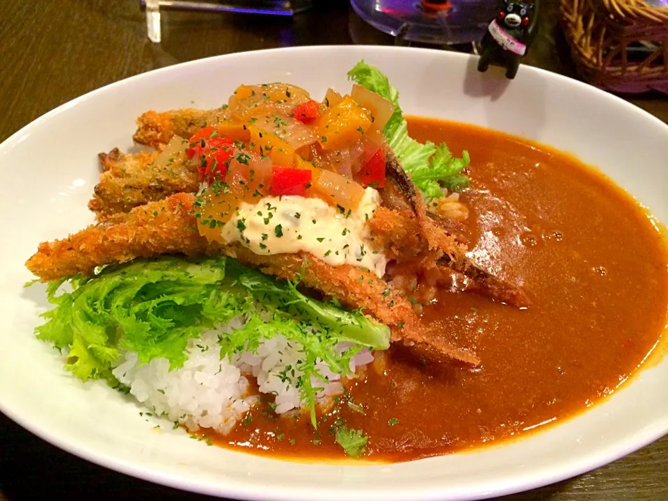 Snapdishの料理写真:子持ちししゃものサラダカレー！@Two Sam's Up, 2014#178 (937)|大阪カレー部長さん