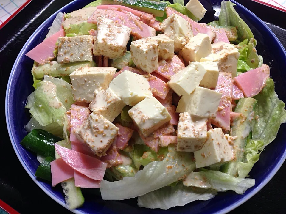 Tofu & Ham Salad|Tito Jickain Recososa Jrさん