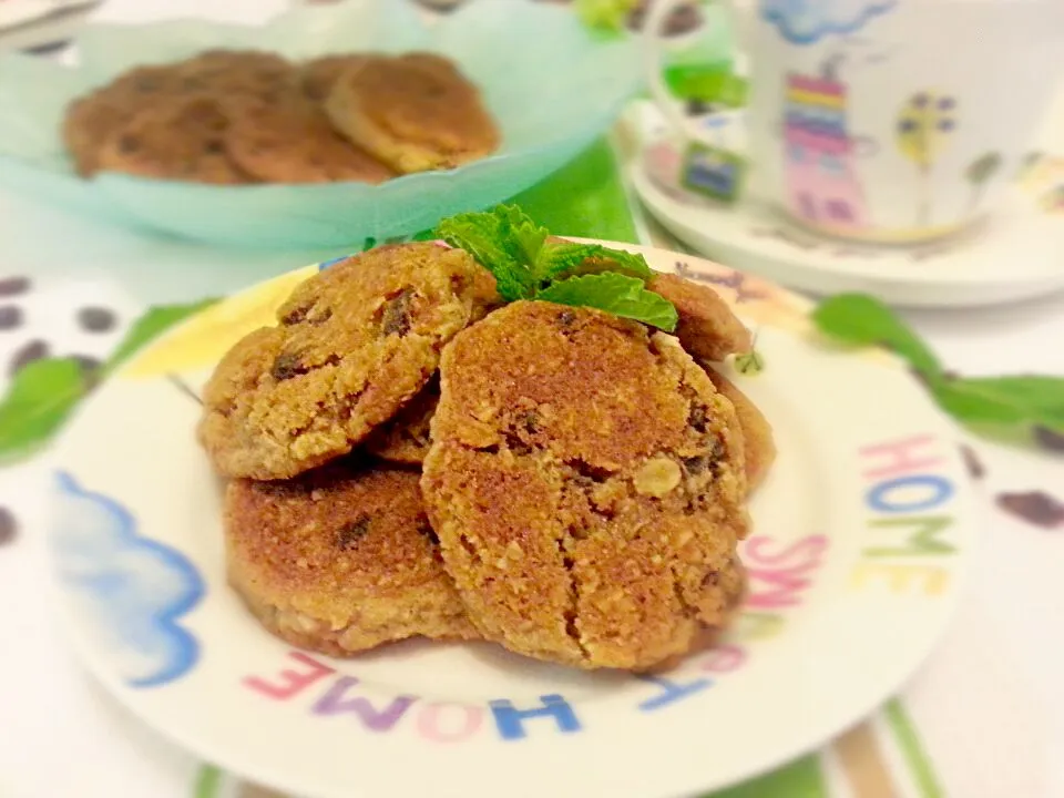 First time making organic oatmeal raisin cookies|fionaさん