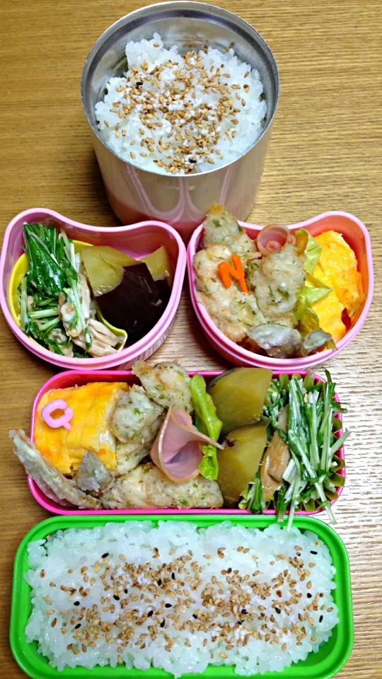 Snapdishの料理写真:４月１７日２人弁当|川上千尋さん