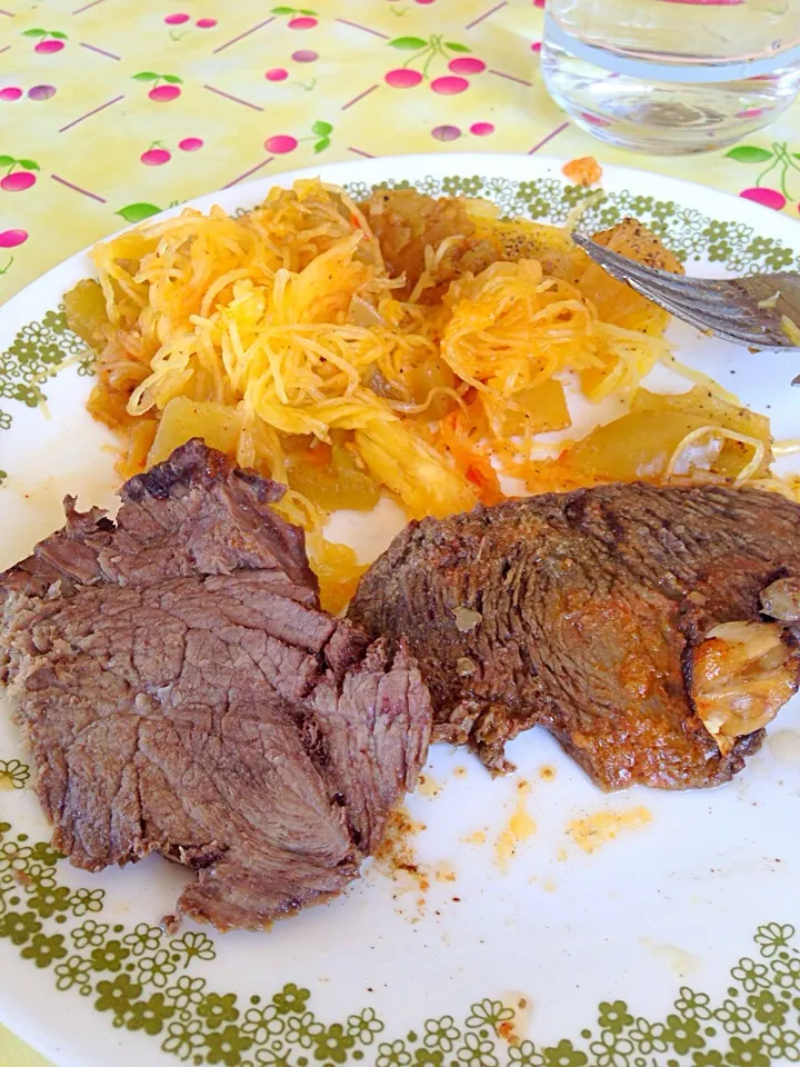 🍖 roast beef and spaghetti squash 🍝|Jessica Cさん