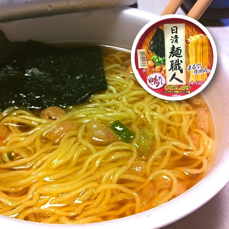 140417-いつぞやの 日清麺職人-鴨だし ¥98？ #カップ麺|dune725さん