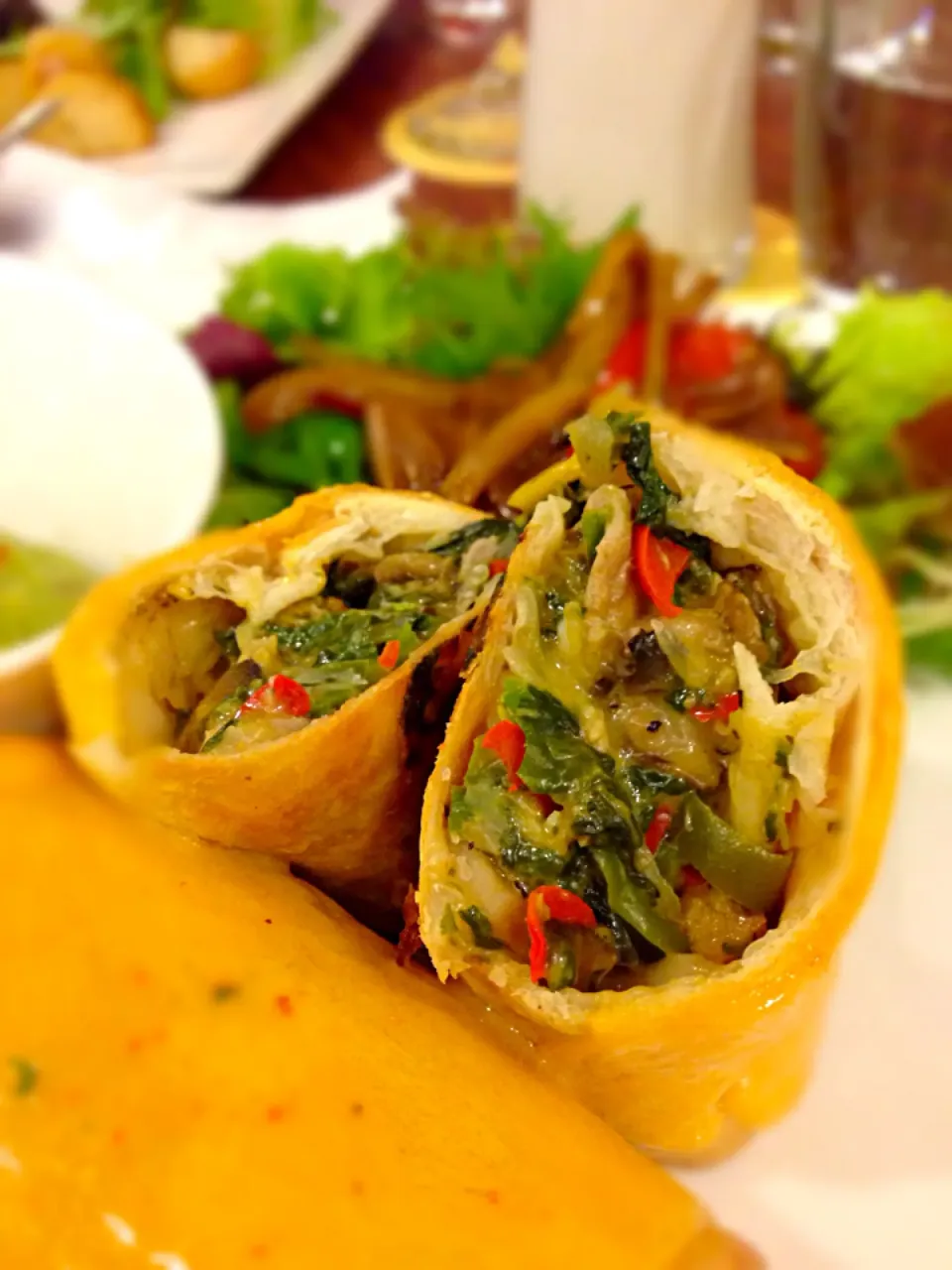 Spinach mushroom enchilada@TCC|coxiella24さん