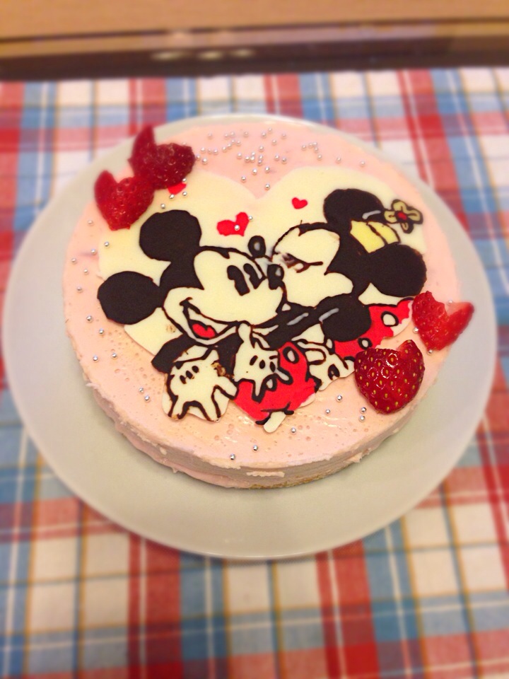 ストロベリーチーズケーキ キャラケーキ Akiko Snapdish スナップディッシュ Id W5c4da