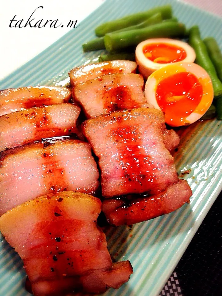 Snapdishの料理写真:りりたんこぶさんの✨炊飯器で作ったじゅわトロチャーシュー✨|チョス ♪さん