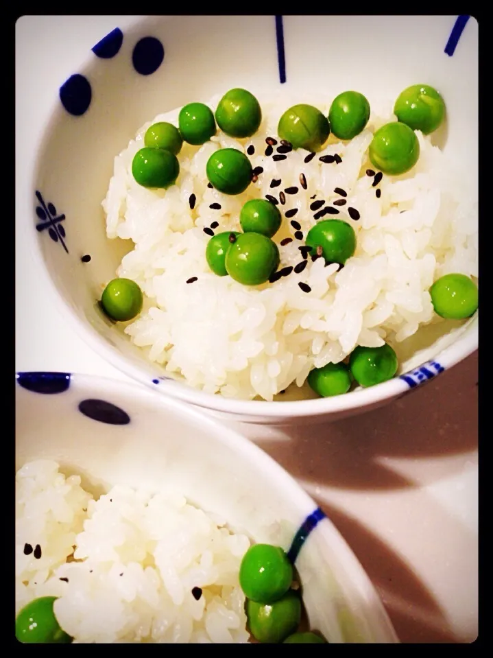 春。グリーンピースご飯🍚|いくえさん