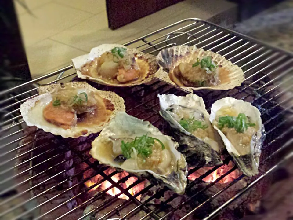 BBQ oyster and scallop|Yvonne C.さん