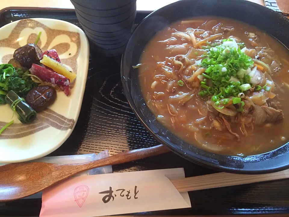 カレーうどん、野菜天3種盛り|buhizouさん