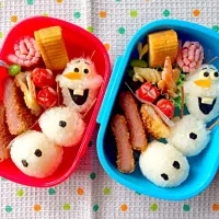 アナと雪の女王よりオラフ弁当