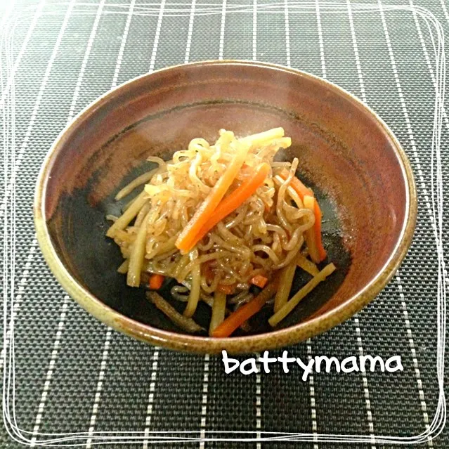 糸こんにゃくの炒め煮☆battymamaのお弁当のおかず〜☆|ばってぃーまま＠♪さん