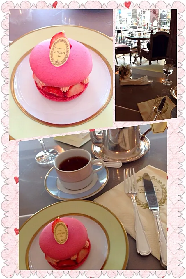 Snapdishの料理写真:🍓ラデュレでTea Time☕️|まみりんごさん