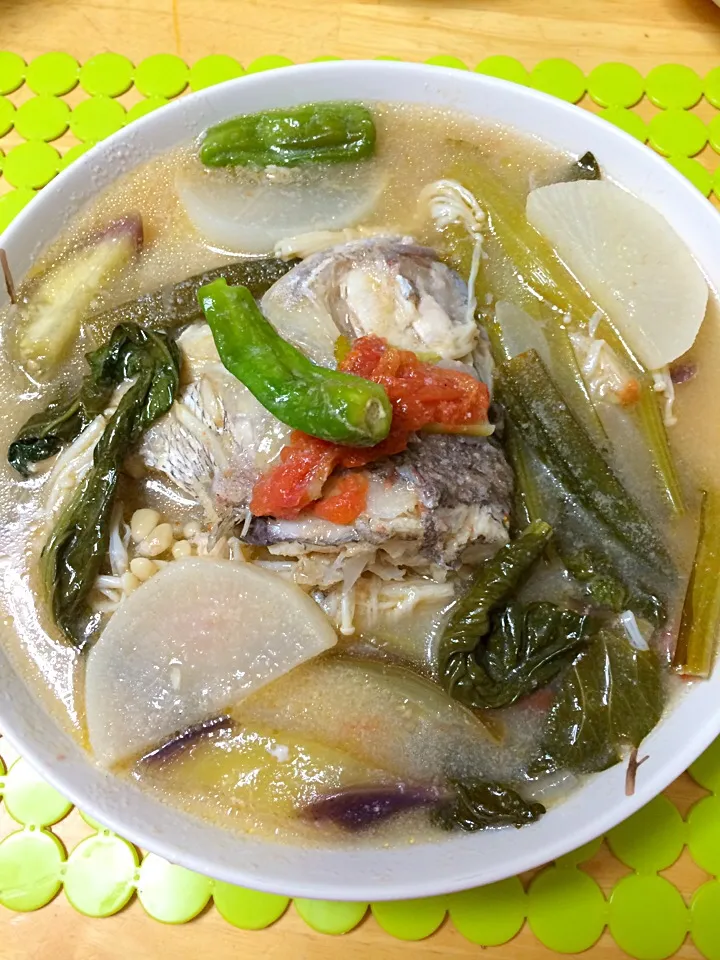 Snapdishの料理写真:Sinigang sa mizo|gachiyunaoさん