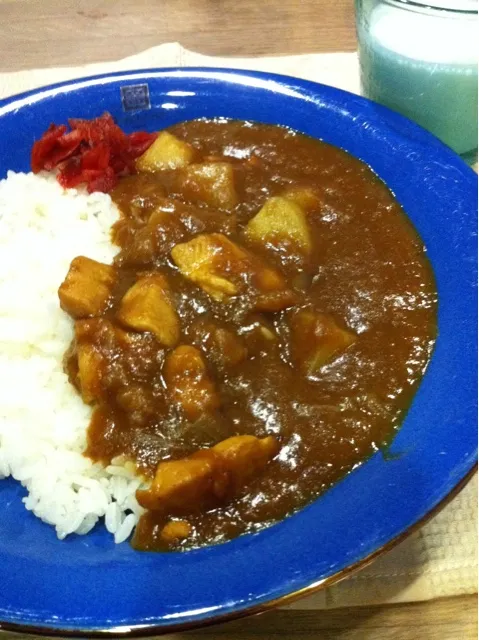 Snapdishの料理写真:塩胸肉のチキンカレーライス|まーままさん