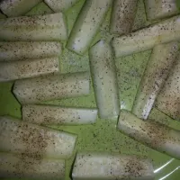 afternoon snack,  cucumber with s&p!!!