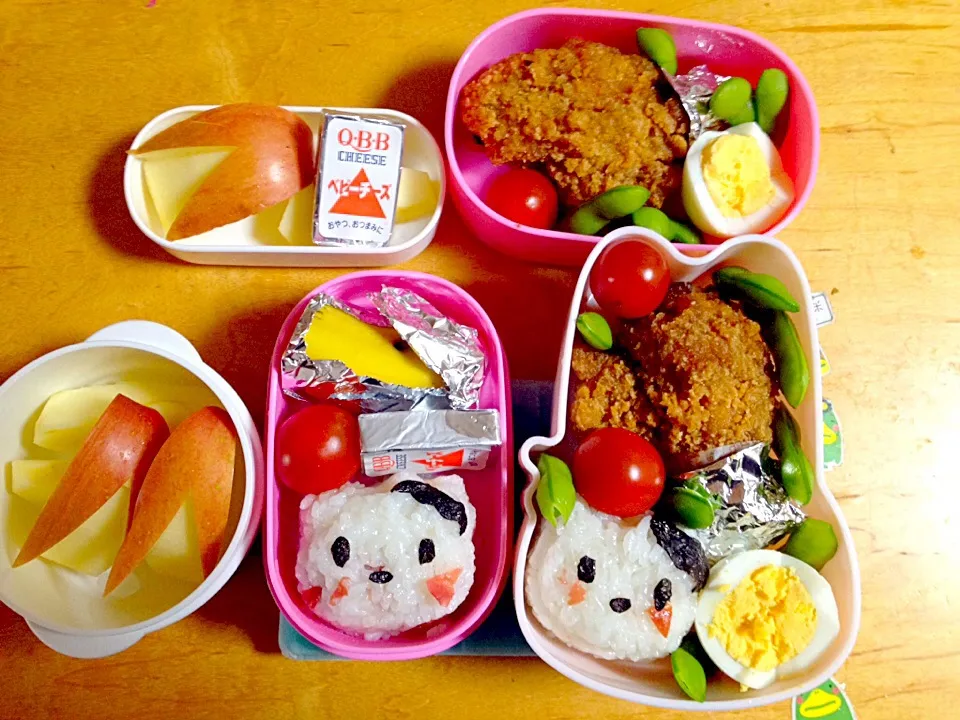 Snapdishの料理写真:キティちゃんのちびっ子ツツジ花見遠足弁当(^^)|こここのさん