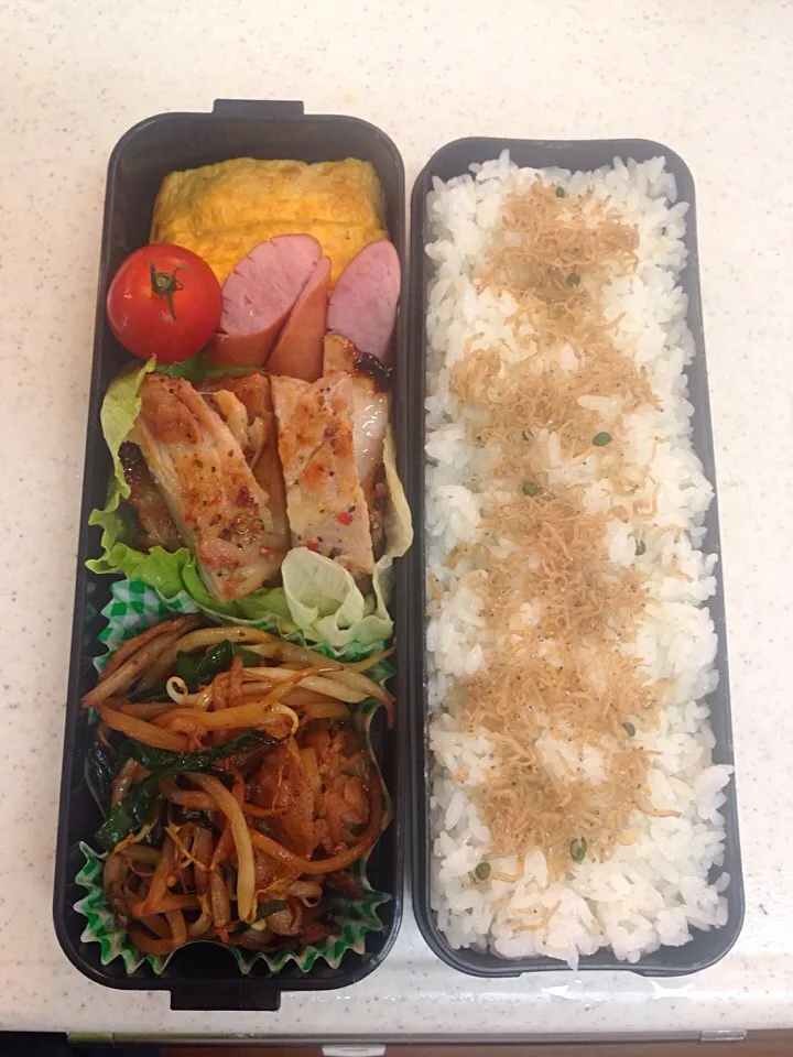 Snapdishの料理写真:4月19日  土曜日の弁当❗️|みゆさん