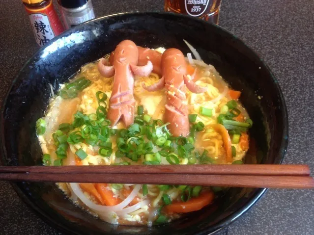 ラ王袋麺、ミソ味！꒰✩'ω`ૢ✩꒱✨|サソリさん