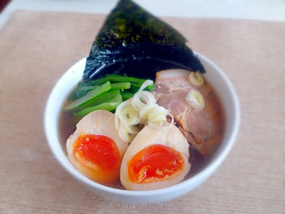 豚のゆで汁de自家製醤油ラーメン|にゃろめさん