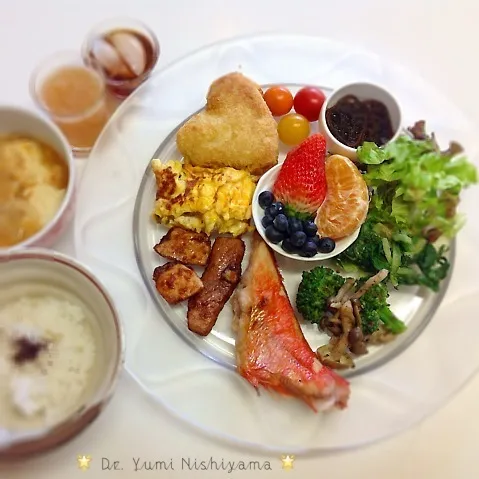 Snapdishの料理写真:ドクターにしやま由美式ダイエットプレートのご紹介です‼︎|ドクターにしやま由美式時計回りダイエットプレートさん