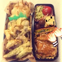 旦那弁当天ぷら弁当|みぃさん