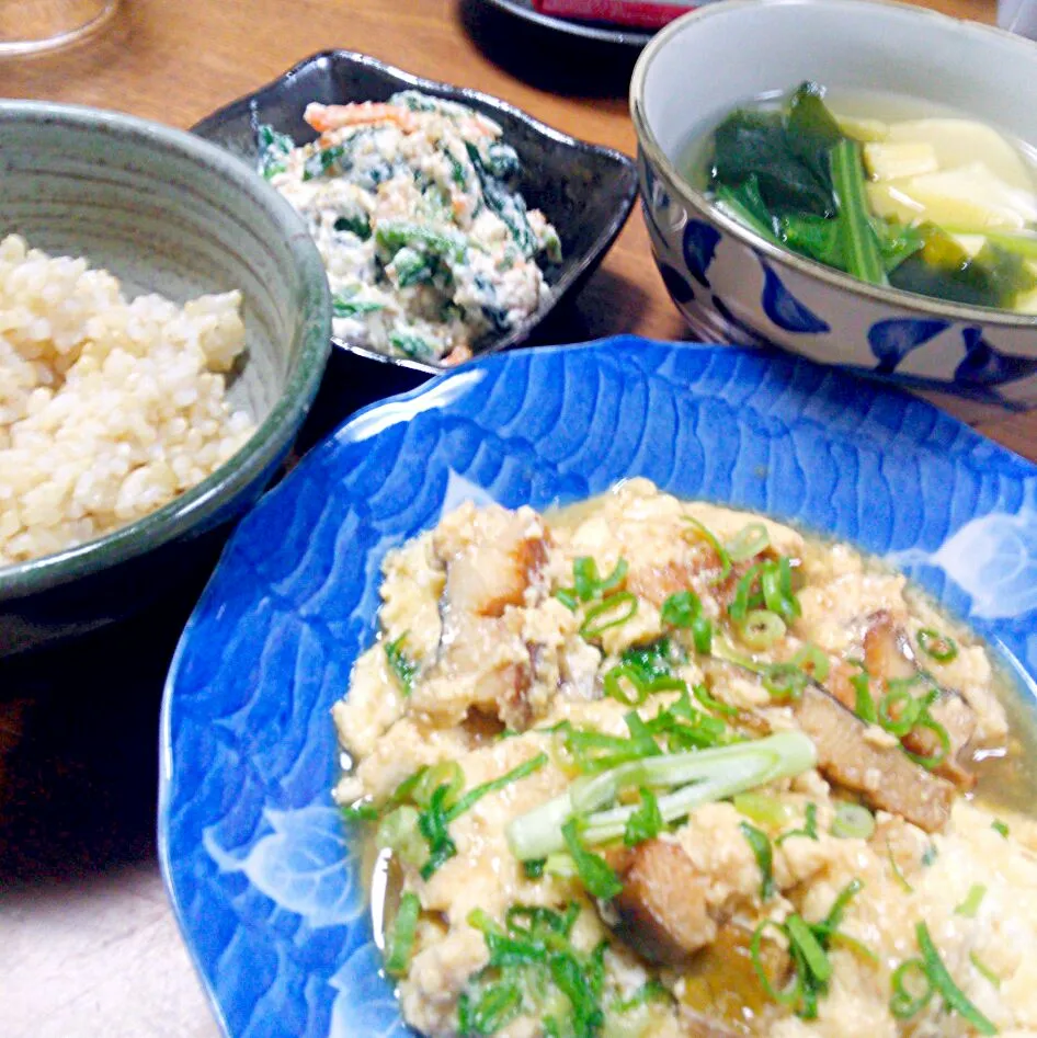 Snapdishの料理写真:THE!!和食♪ 
穴子の卵とじ定食♡|やぶゆりこさん