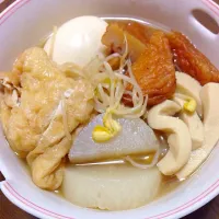 Snapdishの料理写真:大根と豆もやしとさつま揚げと油揚げとしみ豆腐の煮物|豆もやし(チャニョ。)さん