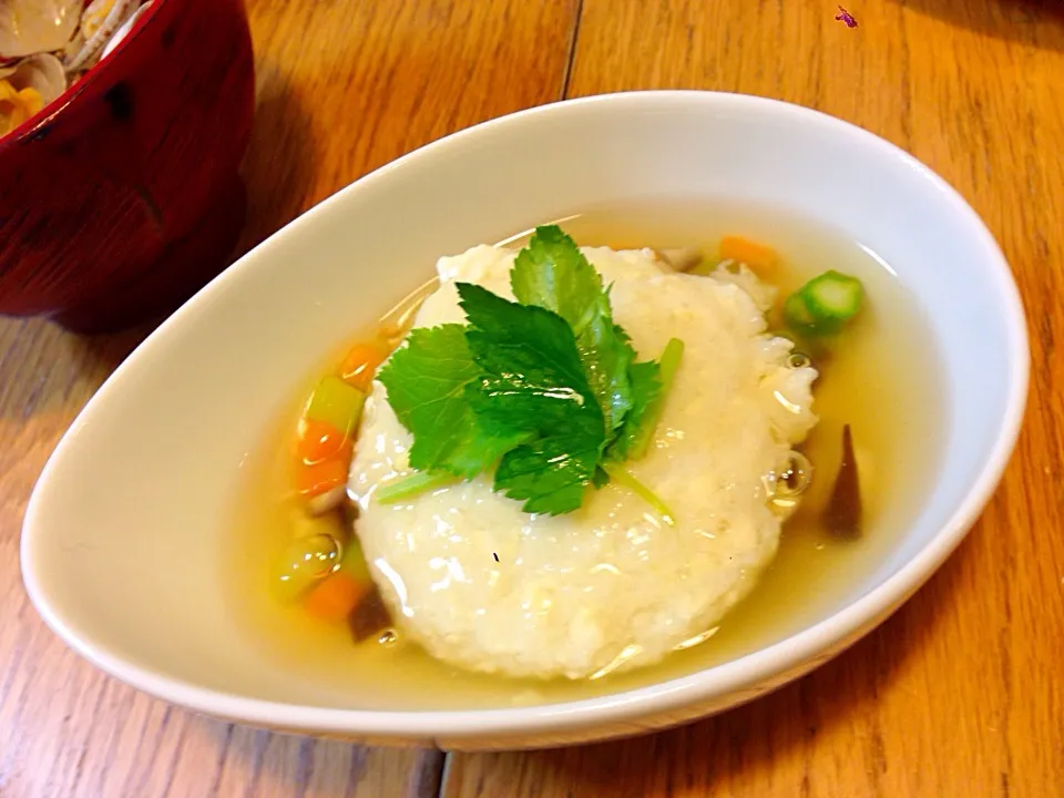 山芋豆腐の野菜あんかけ|みんちさん