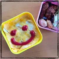 ニコちゃんオムライス弁当|yuca＊＊＊さん