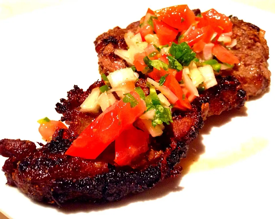 Broiled garlic lime ribeye with fresh pico de gallo|bertocci infernoさん