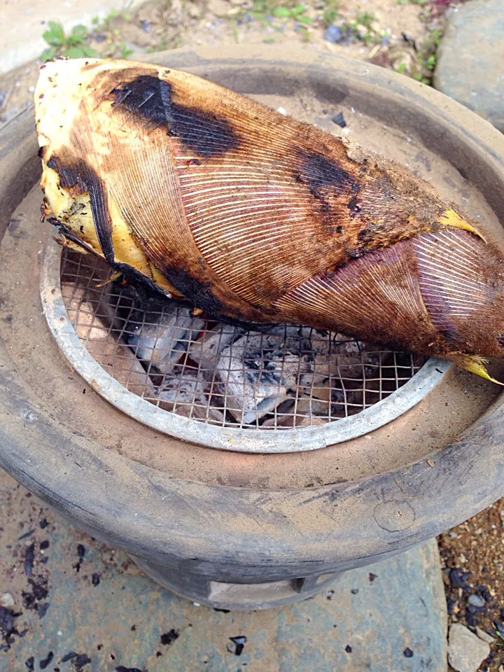 Snapdishの料理写真:筍の炭火焼き|タカヒロさん